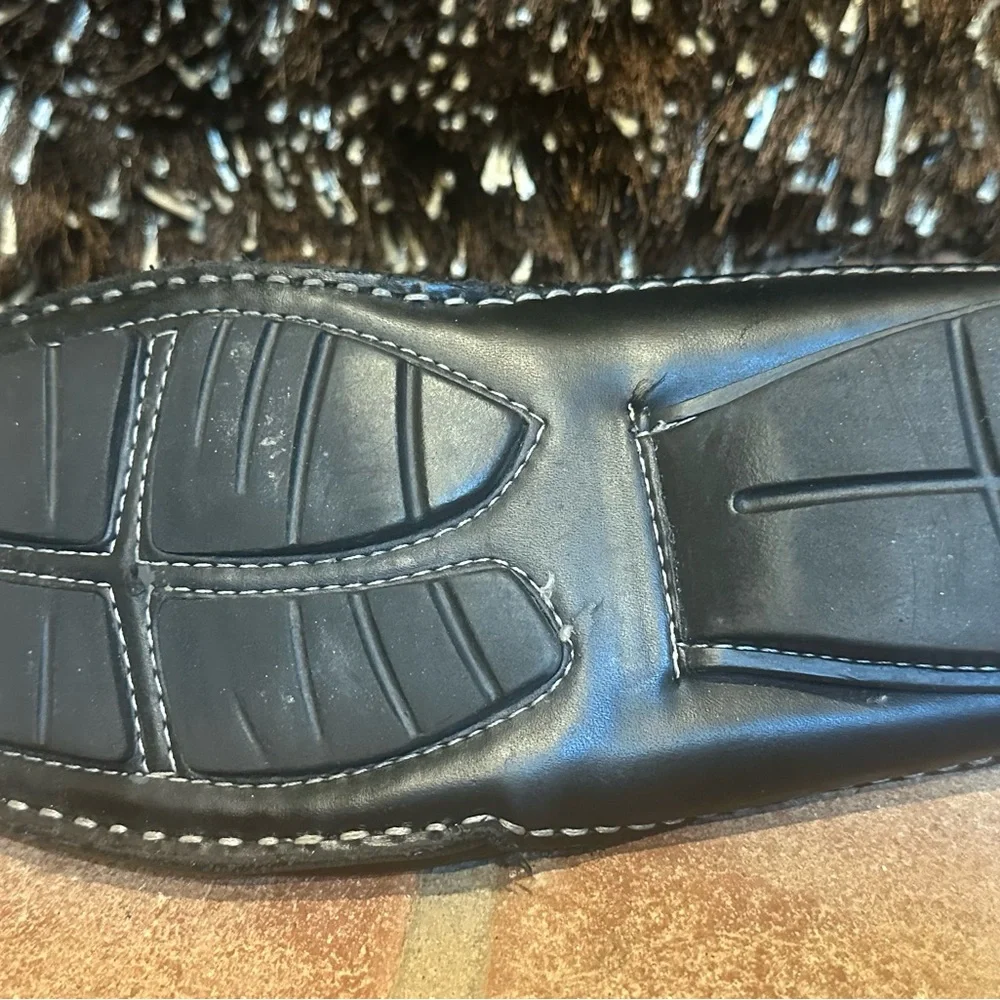 Like New Men's Black Leather Loafers size 11.5 - 12 - Picture 8 of 9